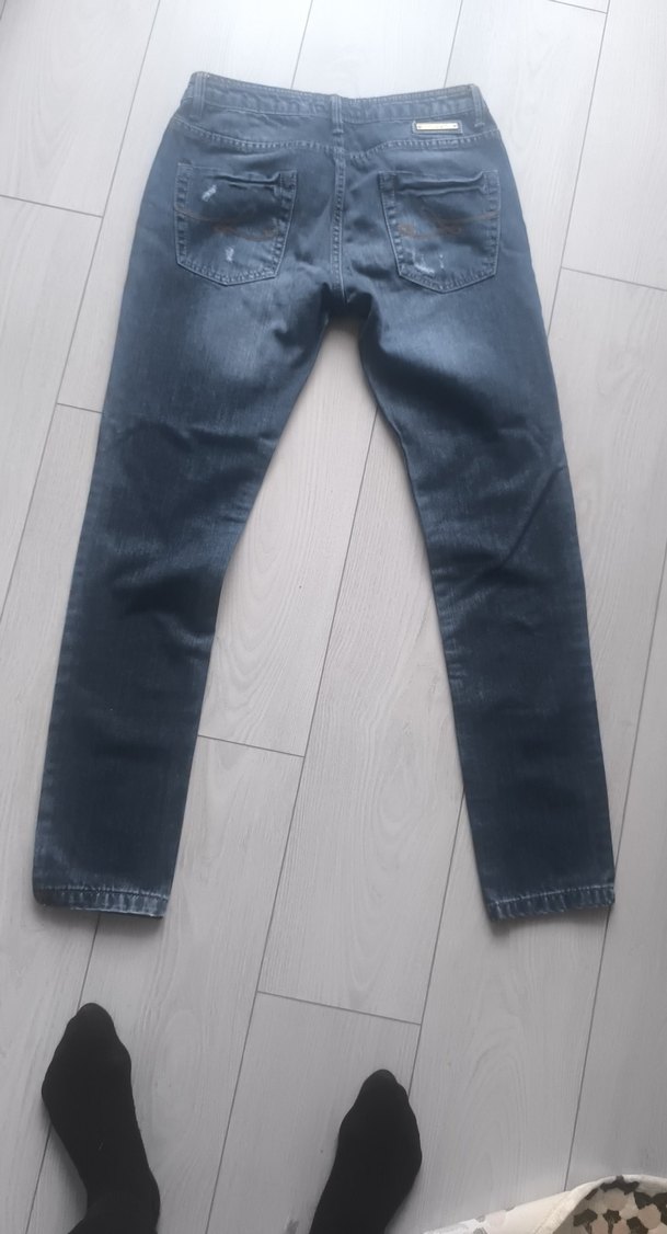 Koyu Gri Yıkamalı Dar Kesim Jean — görsel 3/6