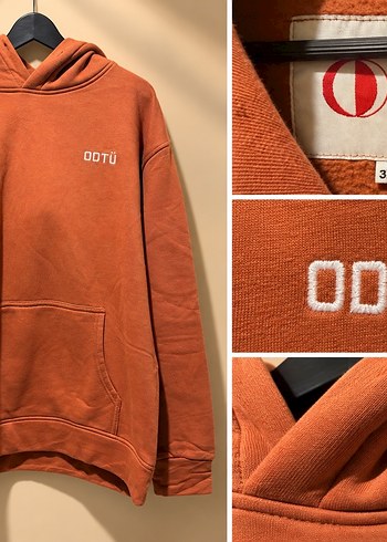 Diğer Odtu Turuncu Kapusonlu Sweatshirt