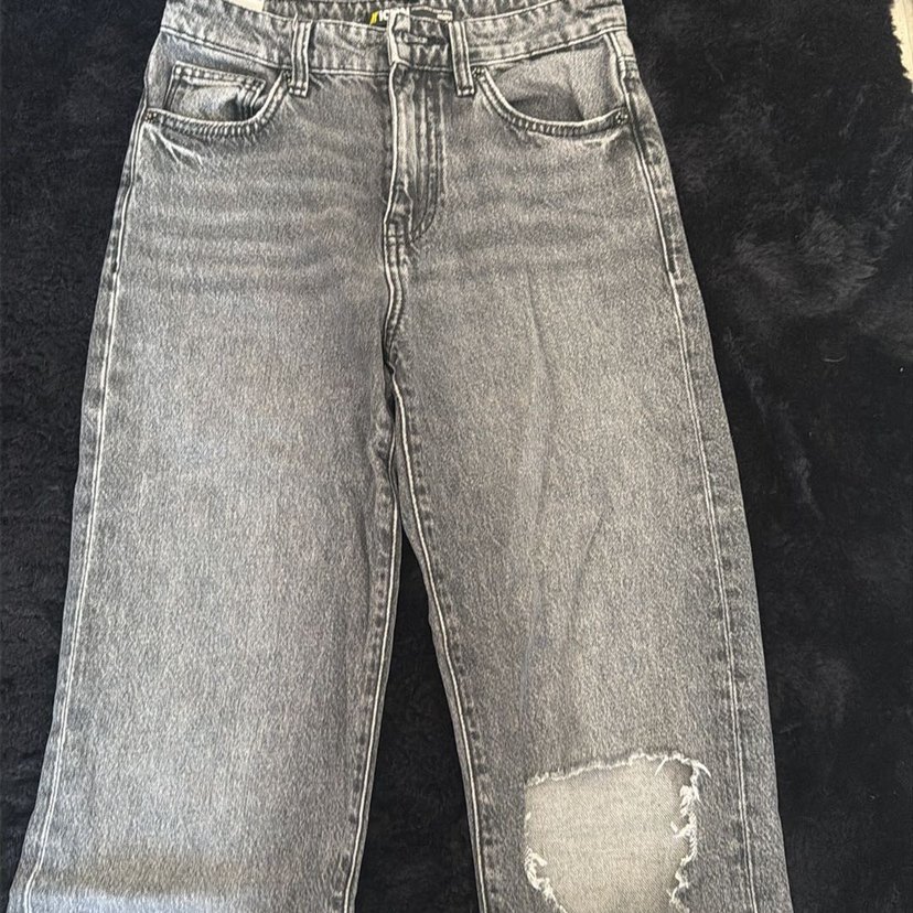 Yıkamalı Açık Gri Denim Jean — görsel 6/7