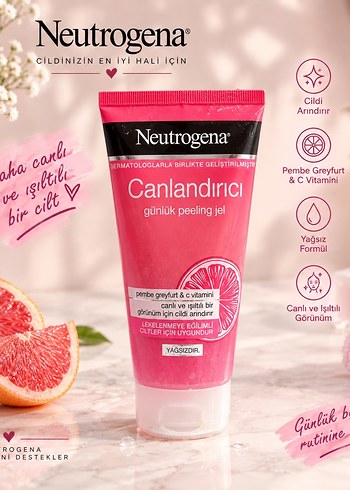 Neutrogena Pembe Greyfurt C Vitaminli Canlandirici Peeling