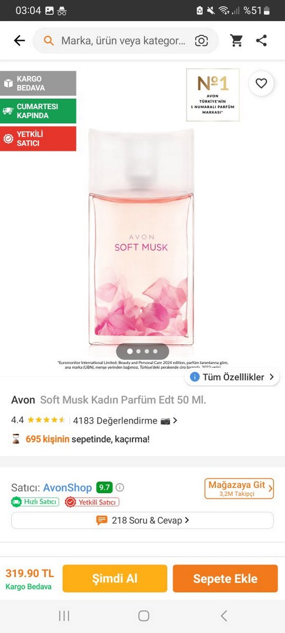 Avon Soft Musk Kadın Parfümü - Görsel 4