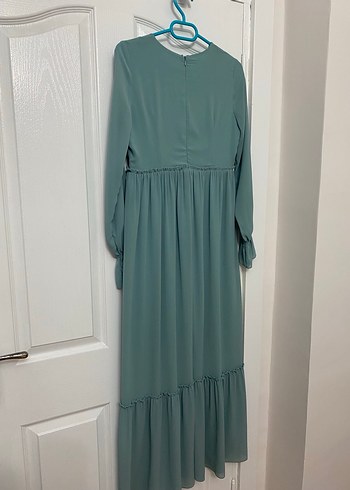 Bohem Uzun Kollu Nakışlı Uzun Elbise - Görsel 2