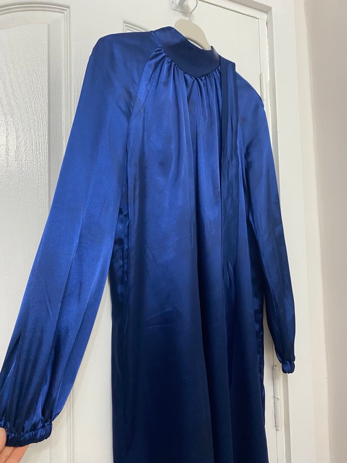 Koyu Mavi Çocuk Uzun Kollu Fitted Gömlek - Görsel 2