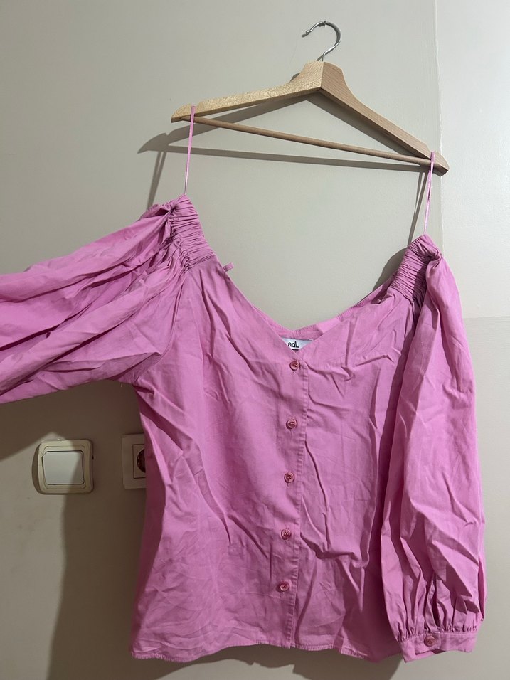 Kayık yaka bluz - Görsel 4