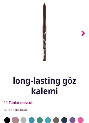  Beden Renk Essence göz kalemi, 3 adet