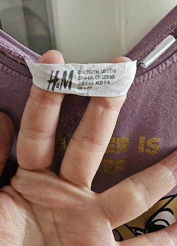 4 Yaş Beden mor Renk H&m elbise