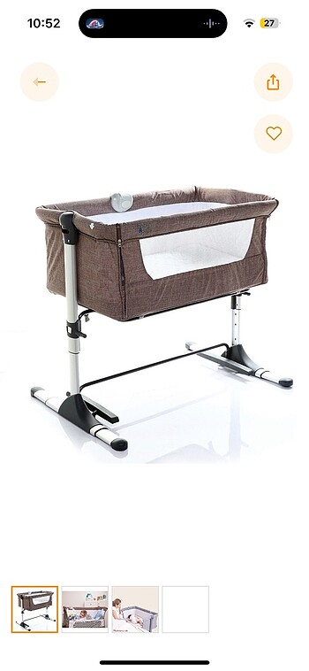 Baby plus anne yanı beşiği