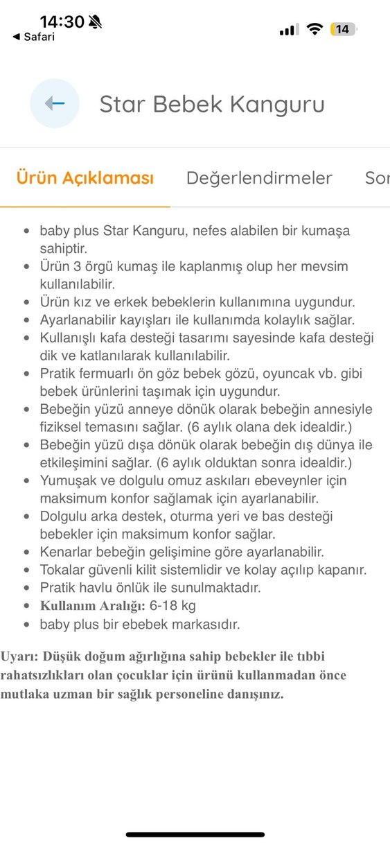 Gri Bebek Kanguru - Görsel 3