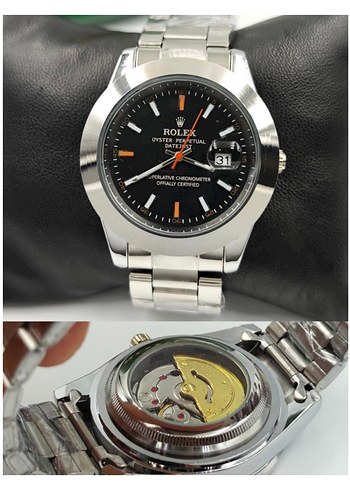 Rolex Oyster Perpetual Siyah Kadranli Sik Saat