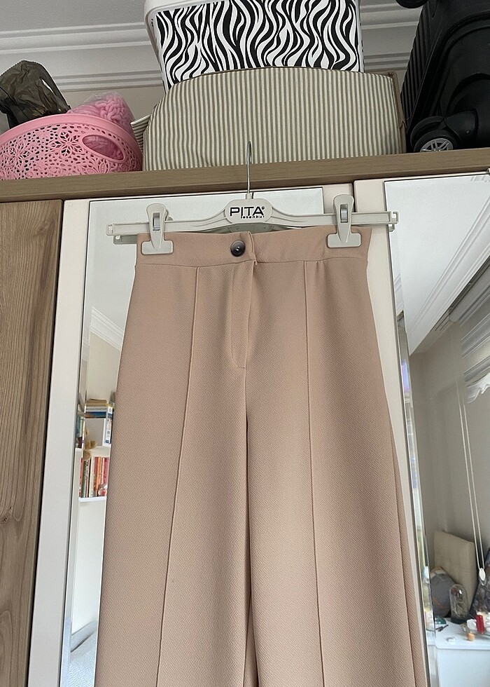 Bej krem pantolon - Görsel 2