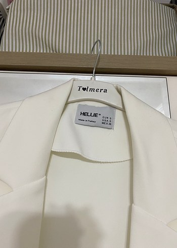 Beyaz Kadın Blazer Ceket - Görsel 4