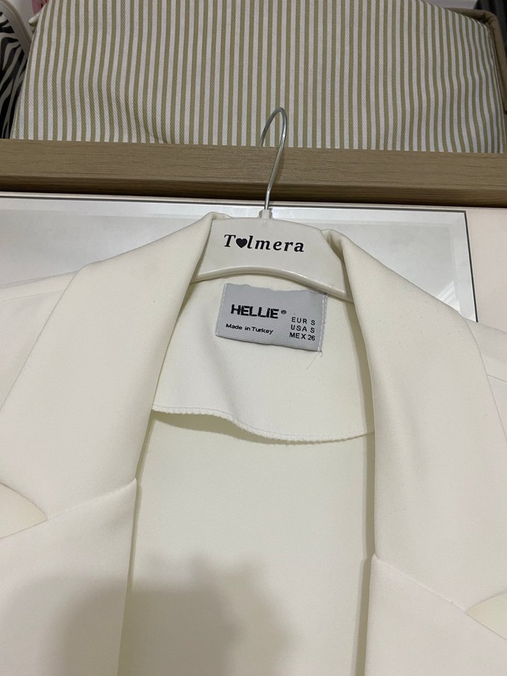 Beyaz Kadın Blazer Ceket - Görsel 4