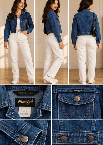 Wrangler Retro Wrangler Mavi Denim Ceket