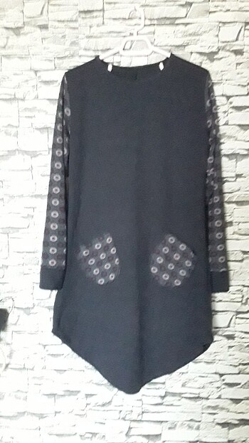 CEBLİ gri TUNİK elbise kusursuzdur - Görsel 3