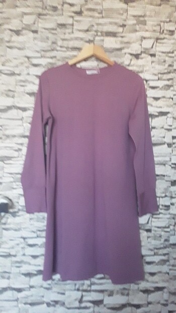 Tunik LEYLAK RENGİ elbise buluz sayılı KULLANILMIŞ KUSURSUZ - Görsel 5