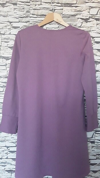 Tunik LEYLAK RENGİ elbise buluz sayılı KULLANILMIŞ KUSURSUZ - Görsel 6