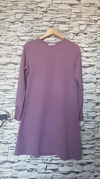 Tunik LEYLAK RENGİ elbise buluz sayılı KULLANILMIŞ KUSURSUZ - Görsel 10