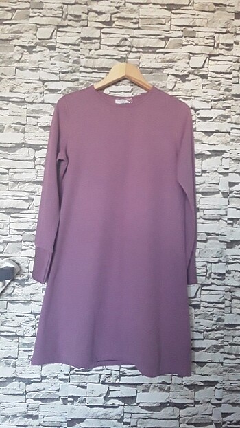 Tunik LEYLAK RENGİ elbise buluz sayılı KULLANILMIŞ KUSURSUZ - Görsel 11