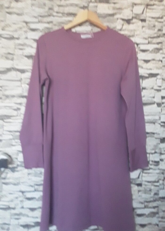 Tunik  LEYLAK  RENGİ  elbise buluz sayılı KULLANILMIŞ KUSURSUZ - Görsel 5