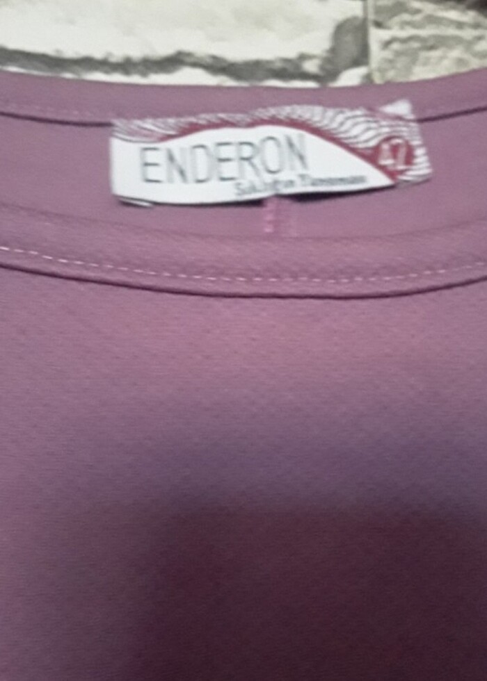 Tunik  LEYLAK  RENGİ  elbise buluz sayılı KULLANILMIŞ KUSURSUZ - Görsel 4