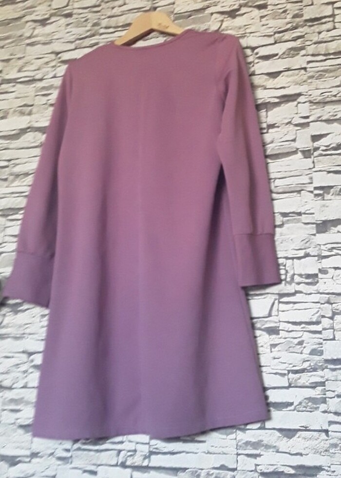 Tunik  LEYLAK  RENGİ  elbise buluz sayılı KULLANILMIŞ KUSURSUZ - Görsel 3