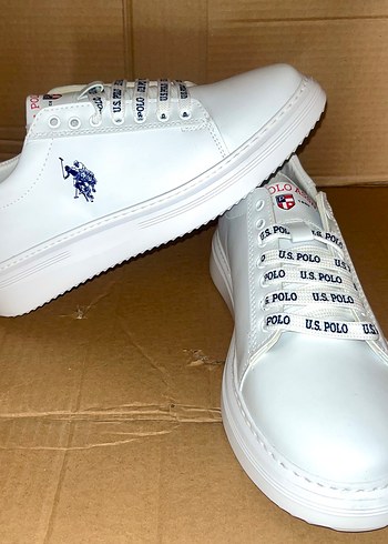 U.S Polo Assn. Beyaz Spor Ayakkabi Her Numara Mevcut Efenim
