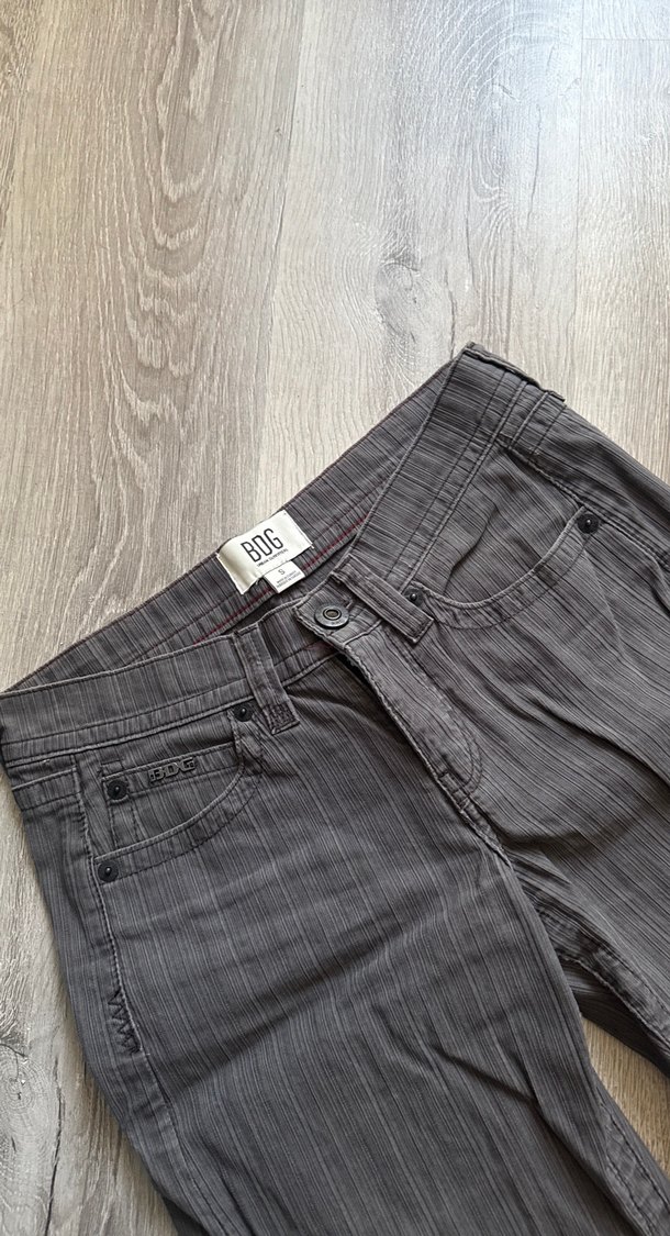 Düşük bek koyu gri Düz Kesim Pantolon — görsel 2/6