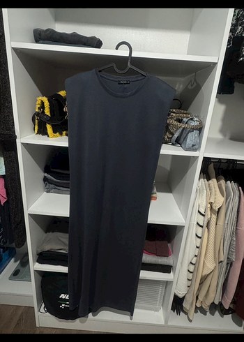 Gri günlük elbise - Görsel 2