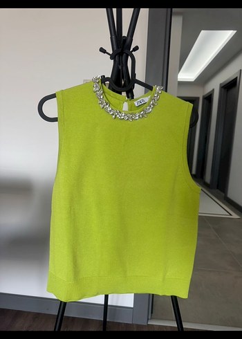 Zara taşlı bluz - Görsel 2