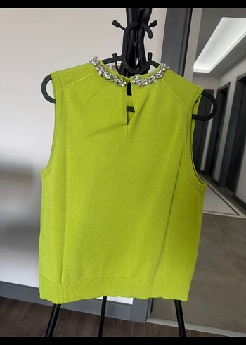 Zara taşlı bluz - Görsel 3