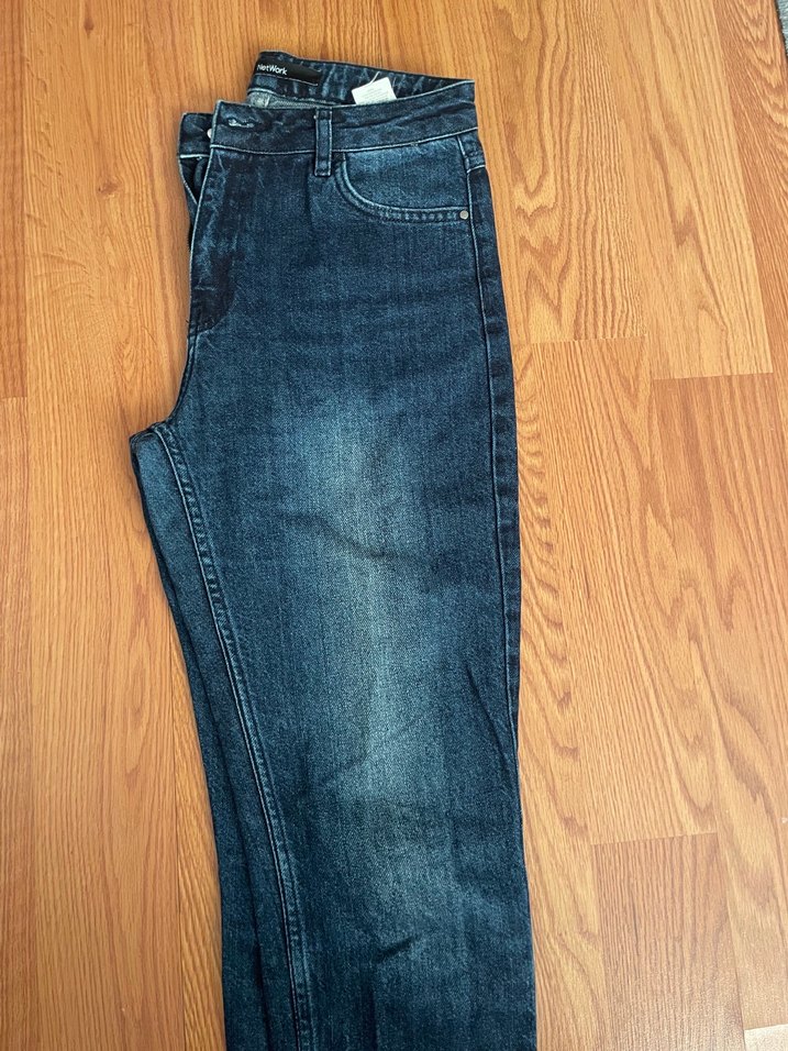 Koyu Mavi Yıkamalı Denim Jean — görsel 5/6