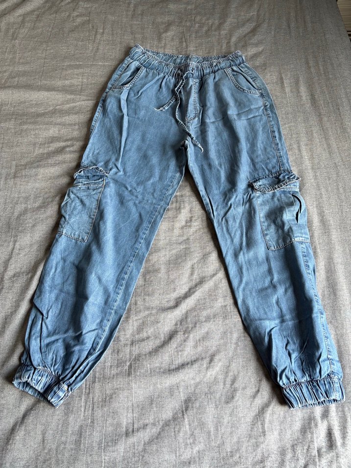 Açık Mavi Rahat Denim Jogger — görsel 4/6