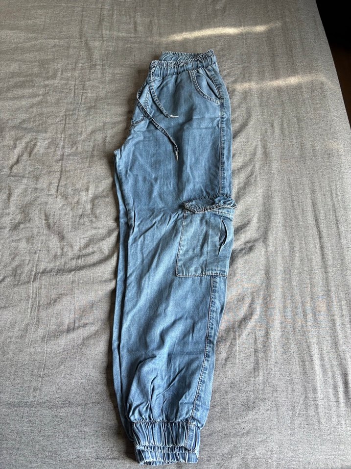 Açık Mavi Rahat Denim Jogger — görsel 2/6