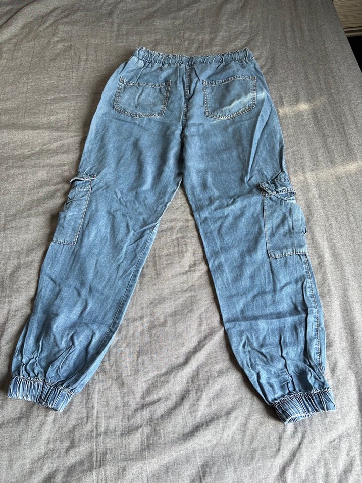 Açık Mavi Rahat Denim Jogger — görsel 5/6