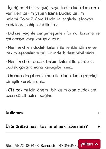  Beden Isana Nude Ruj - Pastel Bej Tonu