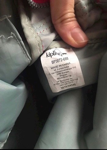  Beden pembe Renk Kipling Büyük Boy Sırt Çantası