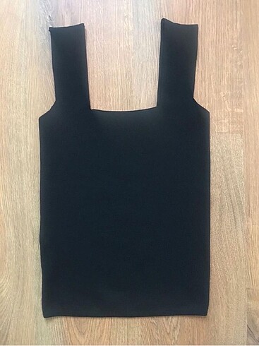 Qu style kalın askılı triko atlet - Görsel 3