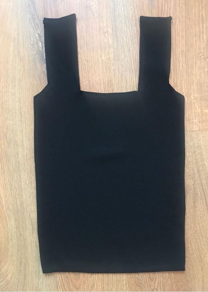 Qu style kalın askılı triko atlet - Görsel 2