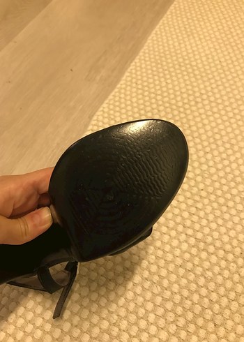 Saten tek bant platform ayakkabı - Görsel 10