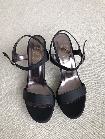 Saten tek bant platform ayakkabı - Görsel 2