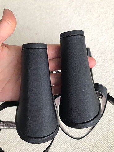 Saten tek bant platform ayakkabı - Görsel 6