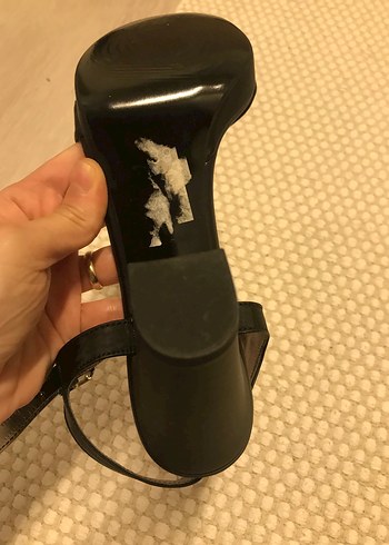 Saten tek bant platform ayakkabı - Görsel 15