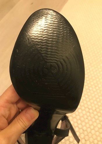 Saten tek bant platform ayakkabı - Görsel 11