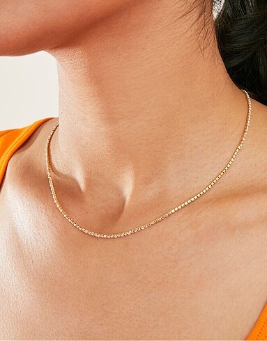 Accessorize Accessorize gold plated incili su yolu kolye