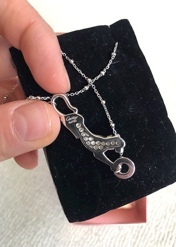 Cartier Model Leopar Kolye - Görsel 4