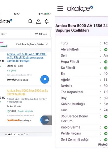 Arnica Bora 5000-2400w sulu süpürge - Görsel 2