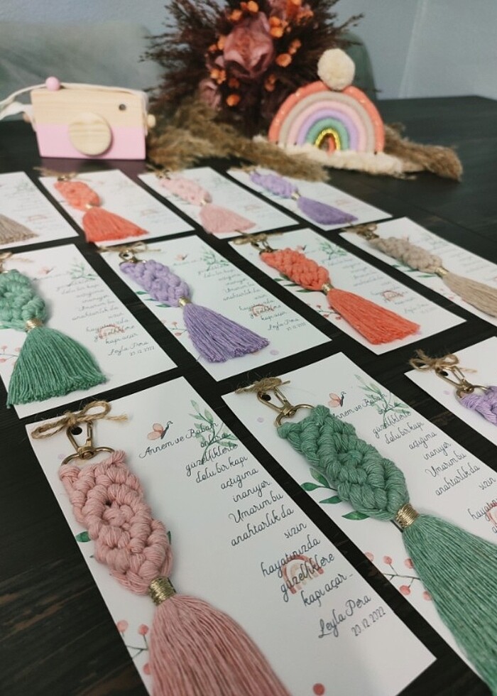 Makrome anahtarlık  - Görsel 2