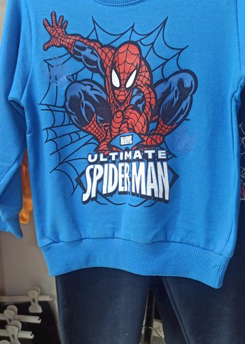 Örümcek Adam Baskılı Mavi Erkek Eşofman Takımı - Görsel 3