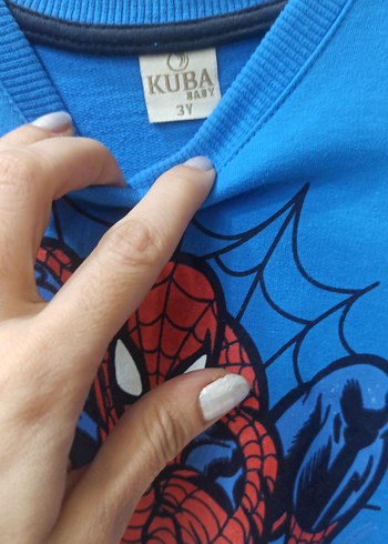 Örümcek Adam Baskılı Mavi Erkek Eşofman Takımı - Görsel 6