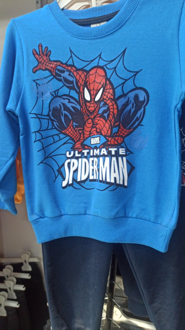 Örümcek Adam Baskılı Mavi Erkek Eşofman Takımı - Görsel 3